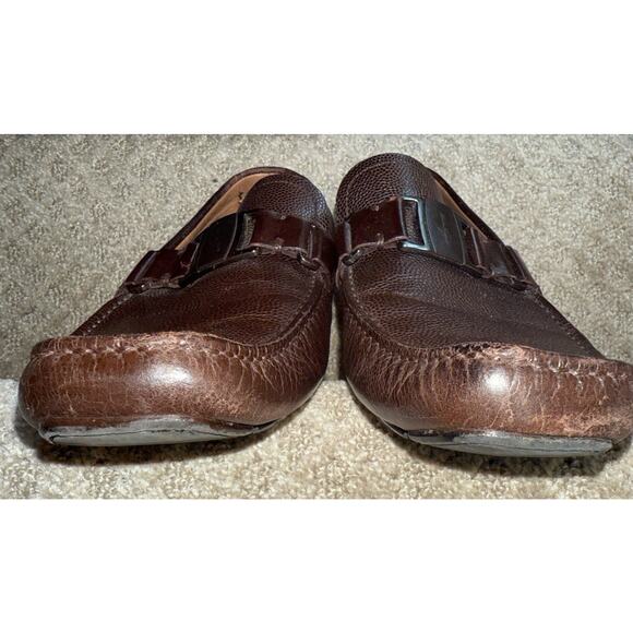 Salvatore Ferragamo Men’s ‘Sardegna’ Brown Leather Loafers/Drivers Size 10 main image 13
